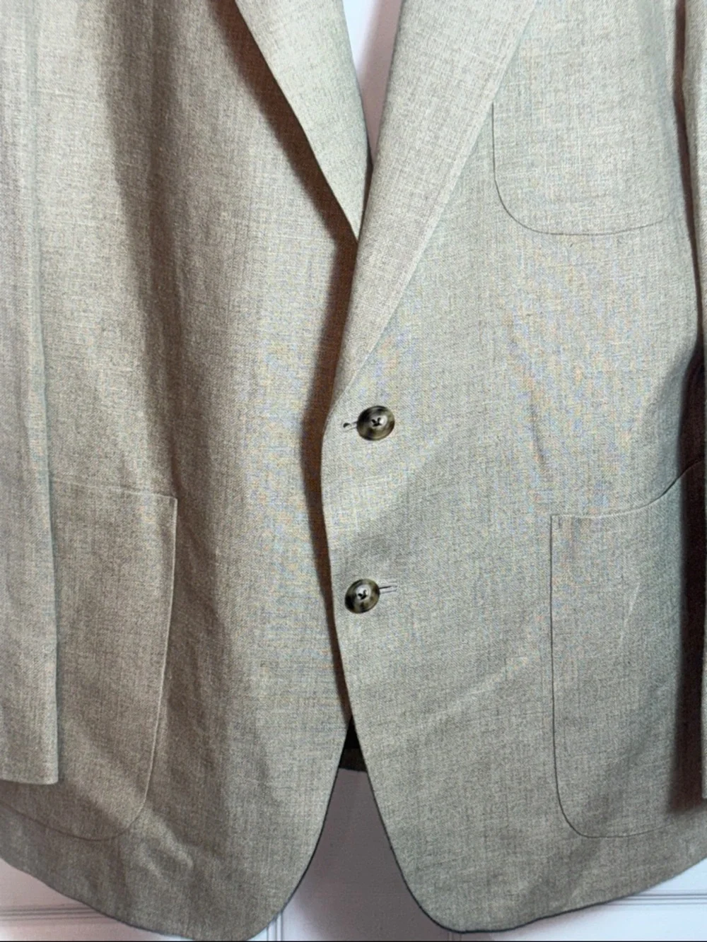 Banana Republic Men’s blazer 100% linen two button Suit Jacket